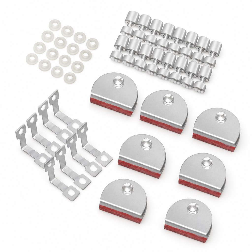 Commercial Glass Fixing Kit for Servery Equipment