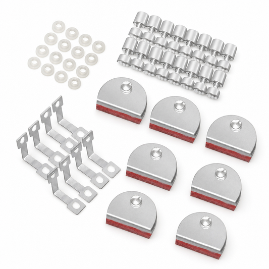 Commercial Glass Fixing Kit for Servery Equipment