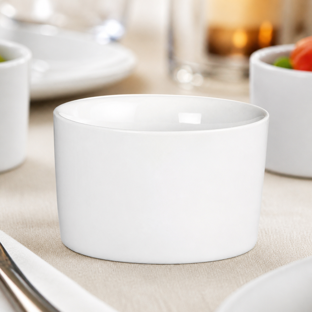 Commercial Whiteware Ramekins 80mm 140ml 12 Pack Porcelain