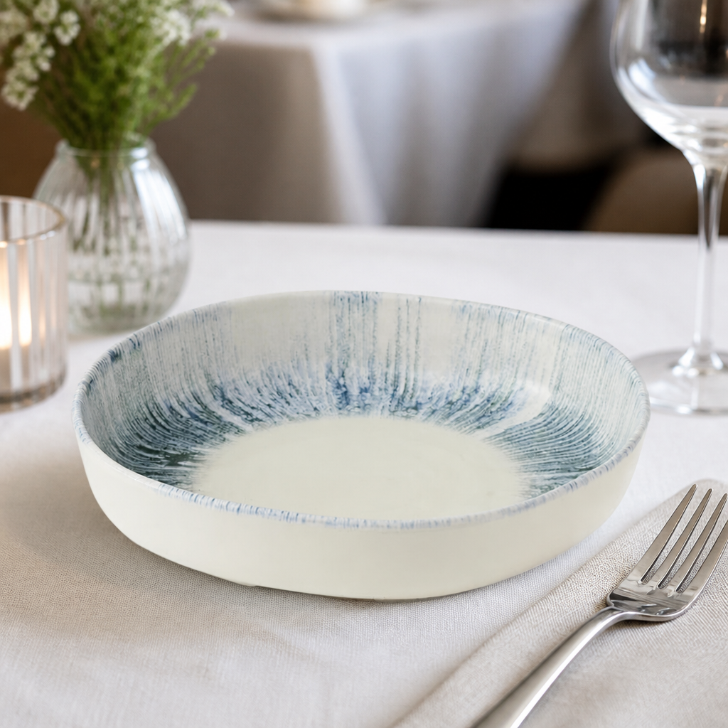 Commercial Walled Bowls 230mm Super Vitrified Ceramic 6 Pack
