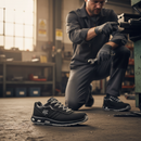 Premium Safety Shoe with Soft Suede Upper, Aluminium Toe Cap, and Anti-Slip Sole for Maximum Comfort and Protection