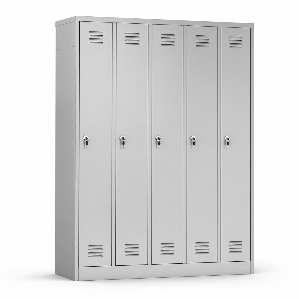 5 Door Metal Storage Lockers with Cam Locks