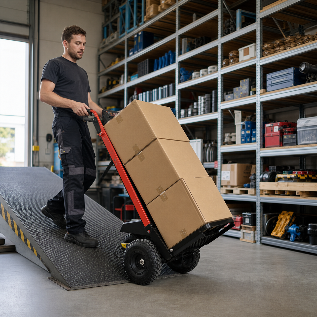 500kg Electric Heavy Duty 3-Wheel All-Terrain Sack Truck