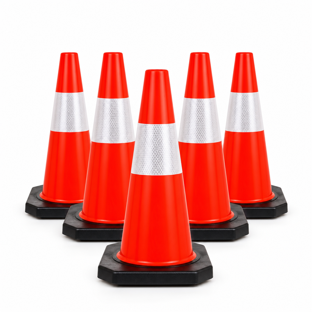 500mm Traffic Cones Pack of 5