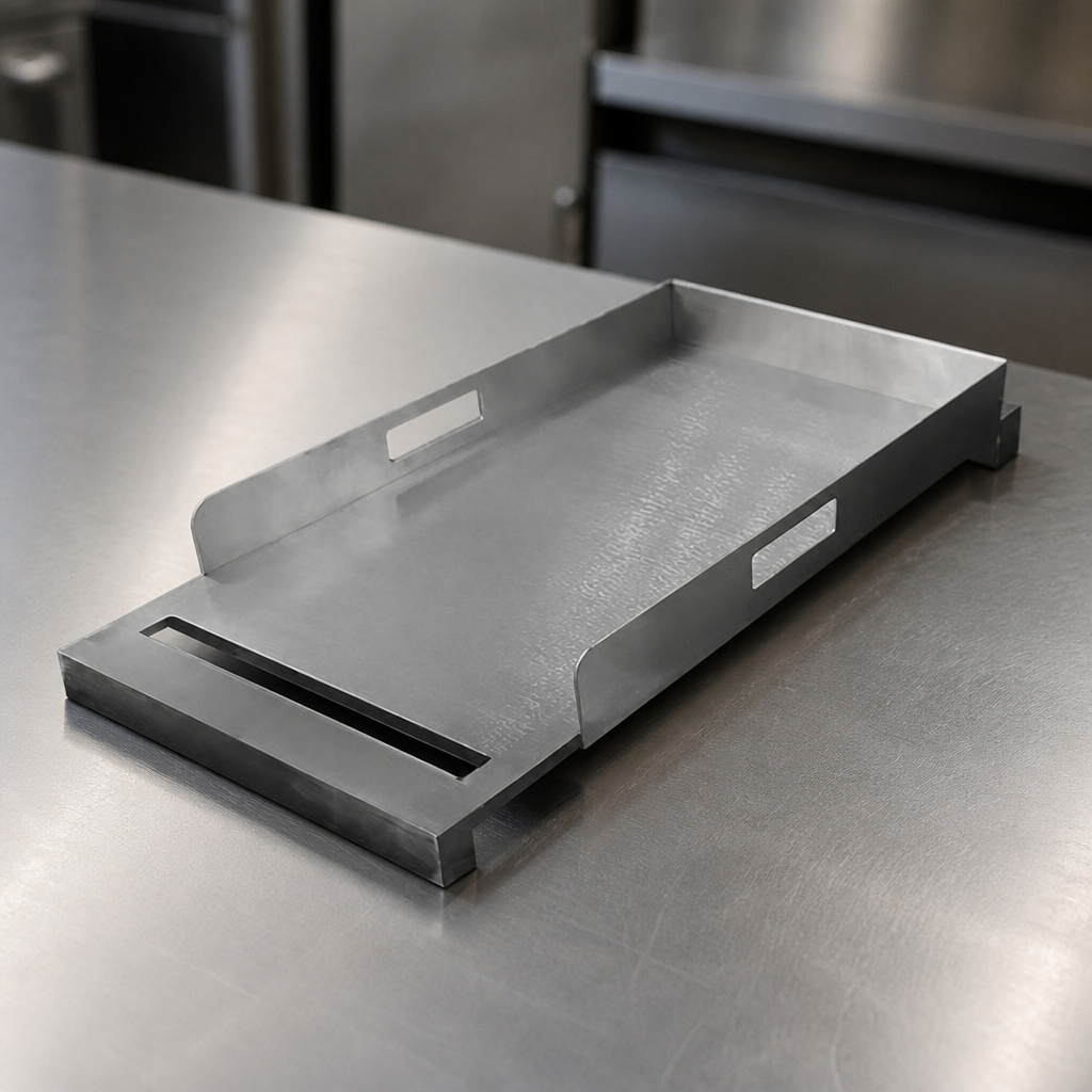 Commercial Griddle Plate 390mm Wide Stainless Steel Divider