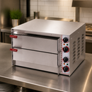 Double Deck Electric Pizza Oven with Refractory Stone Floor