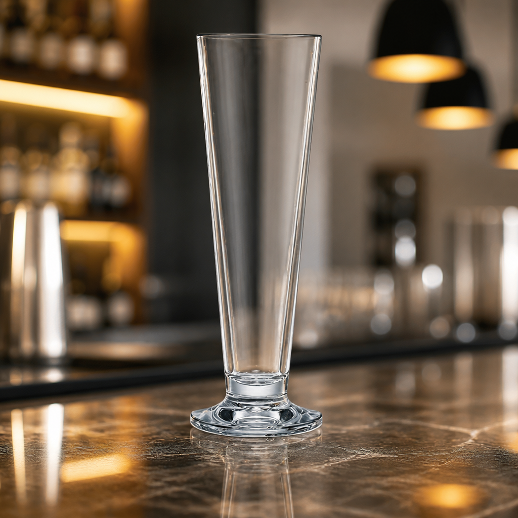 Commercial Stemmed Pilsner Glasses 414ml Shatterproof 12 Pack