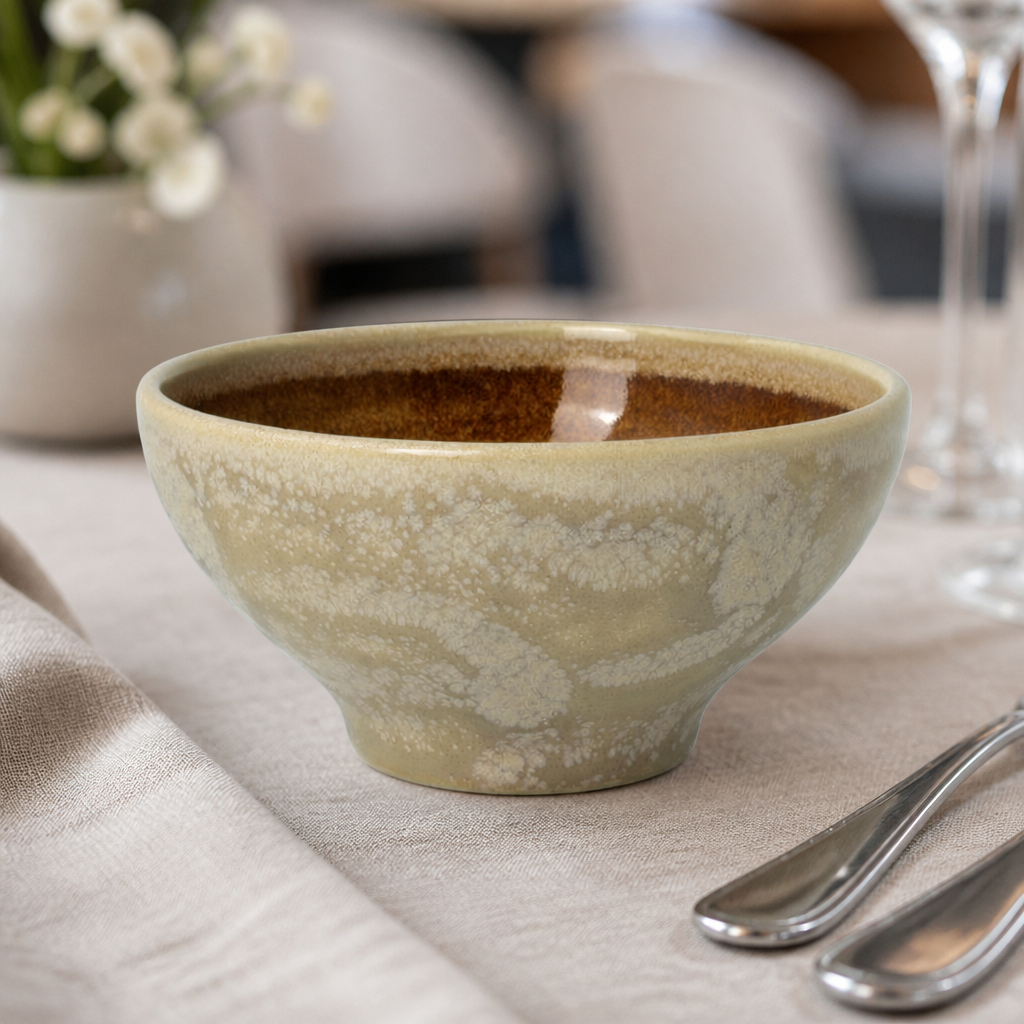 Commercial Amber Tulip Bowls 103mm 12 Pack Vesuvius Collection
