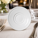 Commercial Coffee Saucers 118mm White China 12 Pack