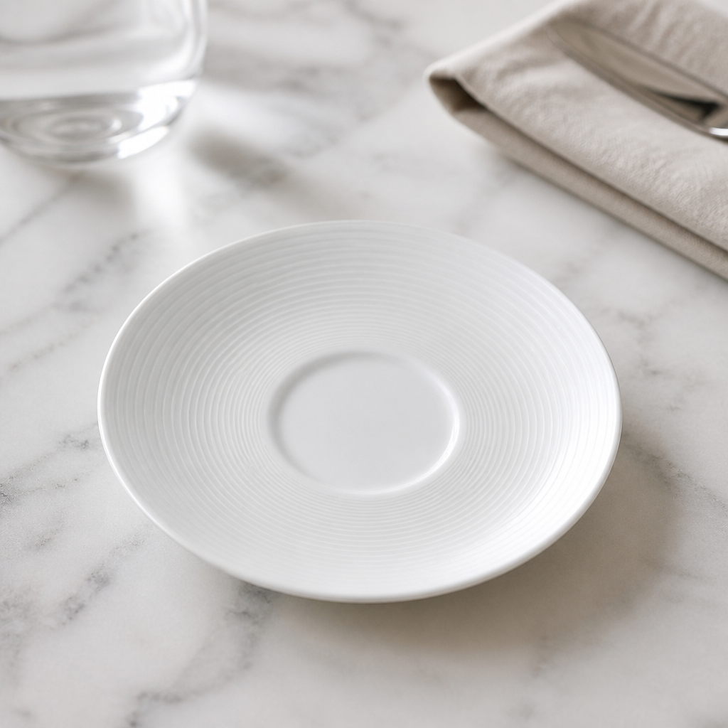 Commercial Bone China Saucers 145mm 12 Pack