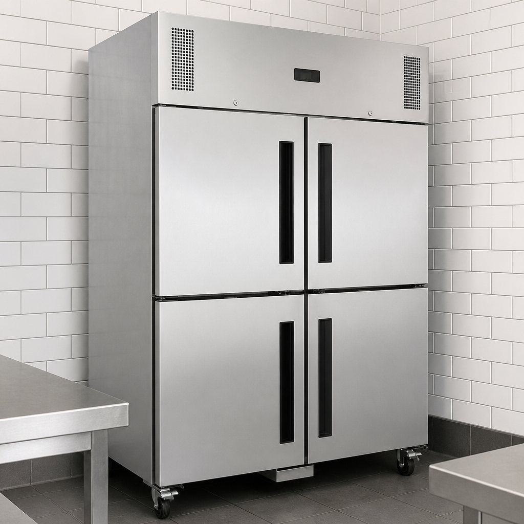 Commercial Upright Double Door Gastro Fridge 1200Ltr