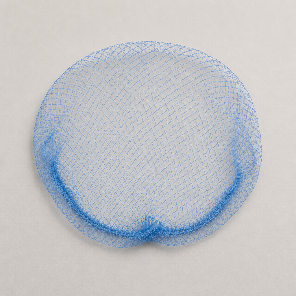Commercial Hair Net Light Blue 50 Pack for kitchen hygiene