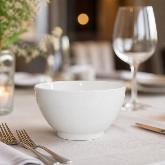 Set of 6 Commercial Bowls 550ml for event dining presentation