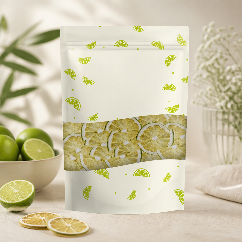 Freeze Dried Lime Slices 100g for cocktails and drinks