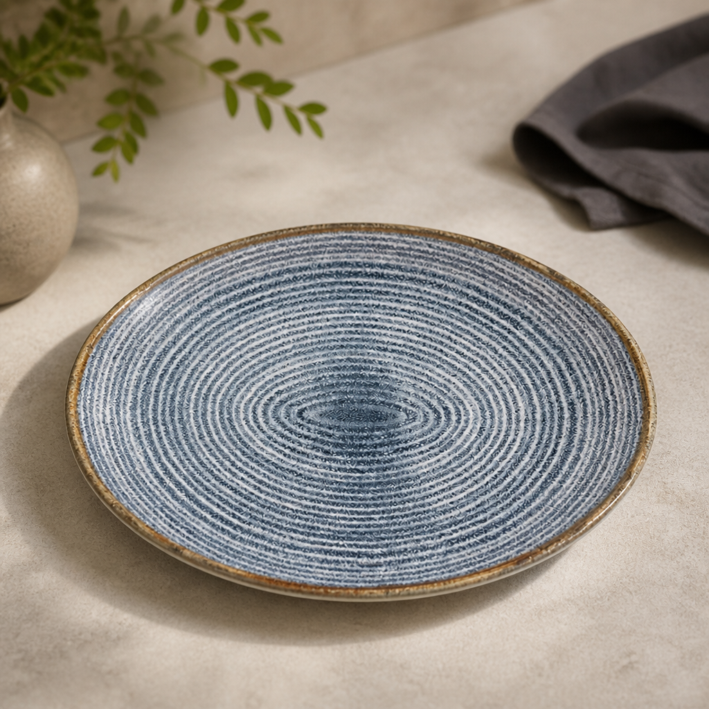 Commercial Coupe Plates 317mm Slate Blue - 12 Pack