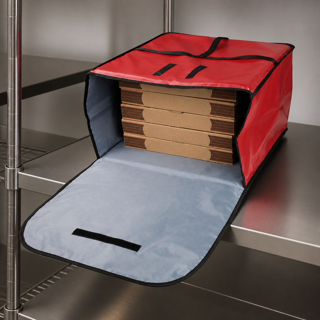 Large Commercial Pizza Delivery Bag with insulation and pocket