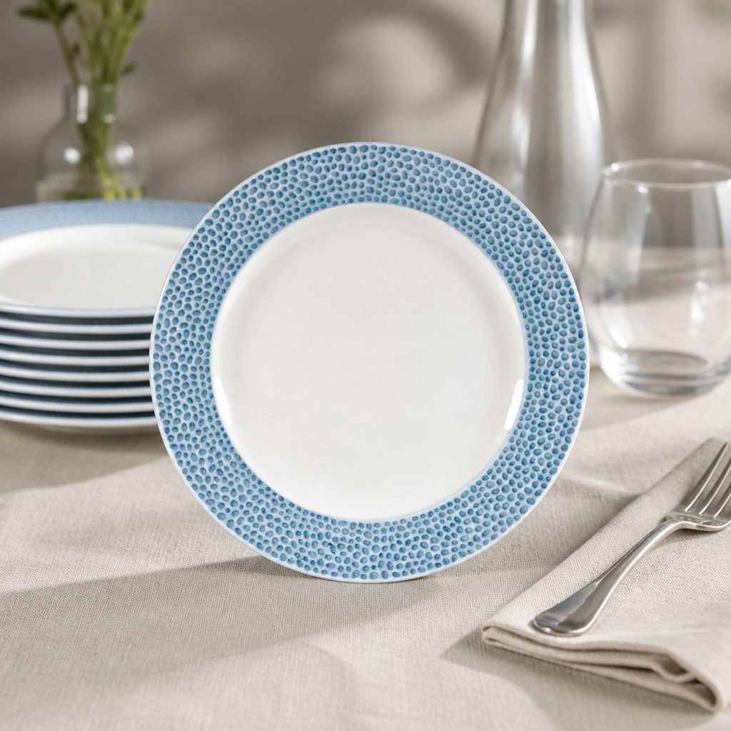 Commercial Isla Plates Ocean Blue 210mm Pack of 12