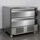 Commercial Double Drawer Dual Temperature Counter Fridge Freezer