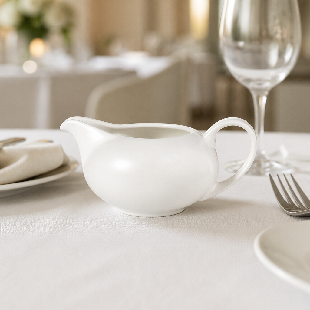 Commercial Porcelain Milk Jug 280ml 10oz - 6 Pack