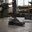 Premium Full Grain Leather Brogue Safety Shoe with Composite Midsole and SRC Slip Resistance