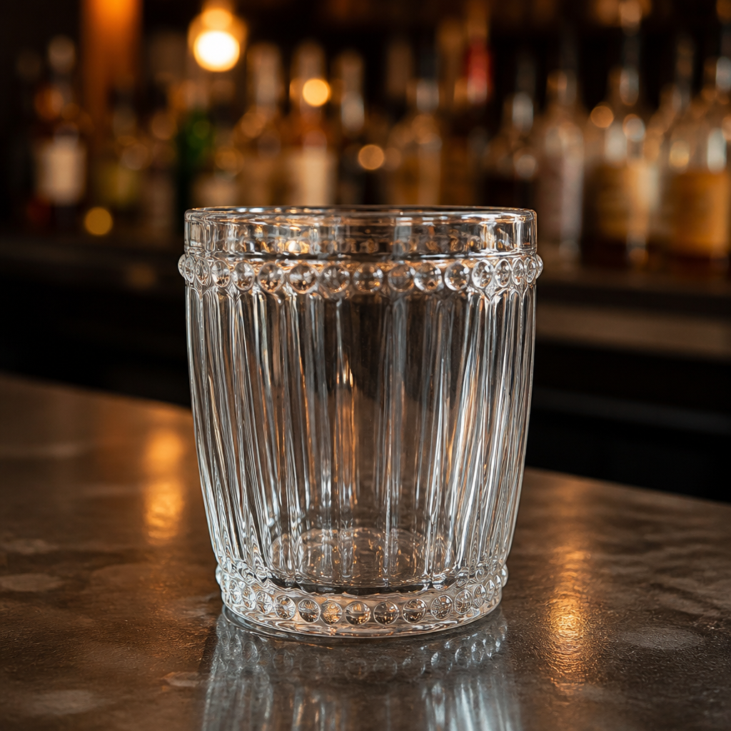 Commercial Whisky Glasses 325ml Ribbed Design 6 Pack