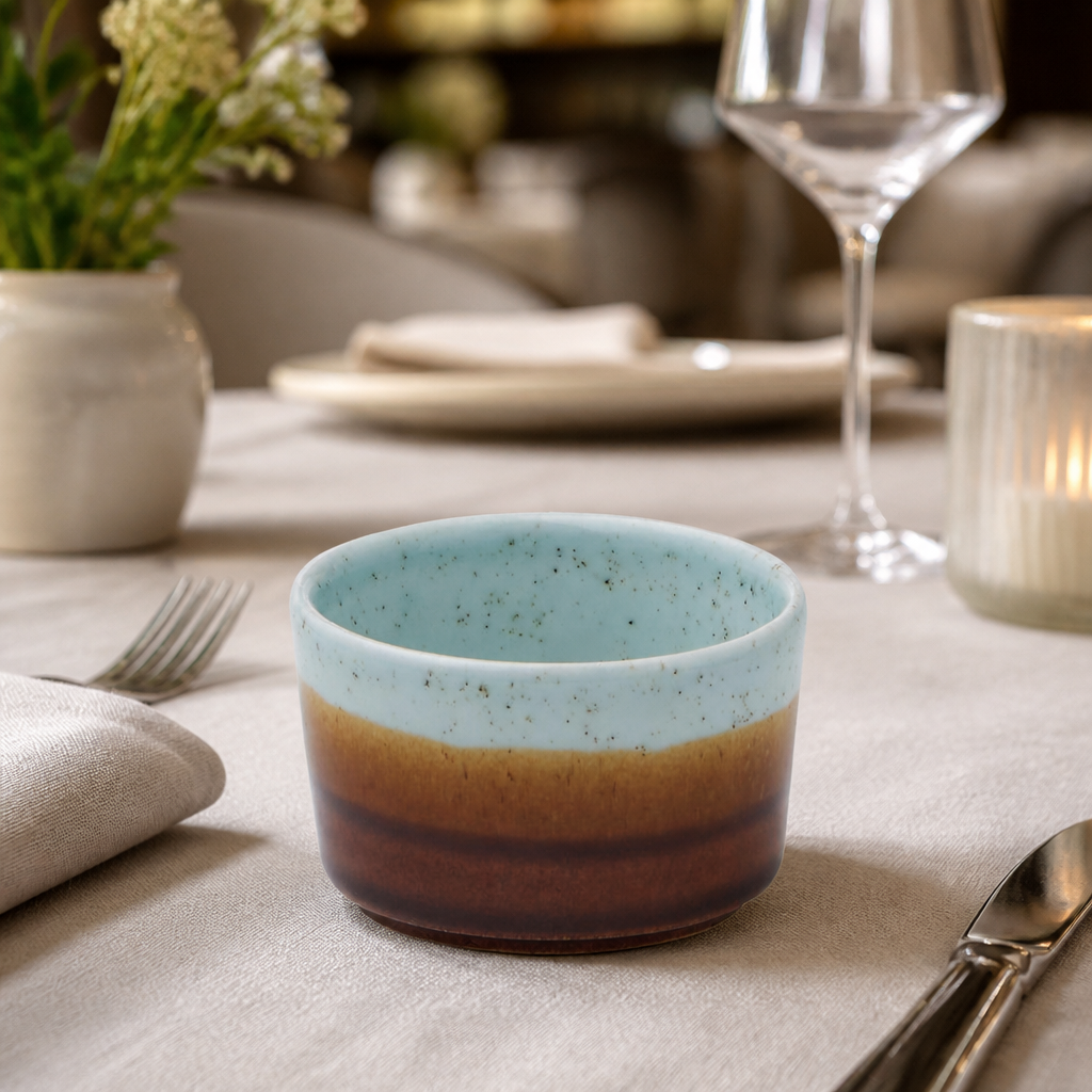 Commercial Duck Egg Porcelain Bowls 8oz - 12 Pack