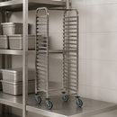 Commercial Racking Trolley 2/1 Gastronorm 15 Shelves Capacity