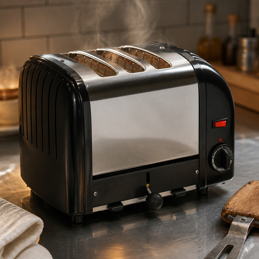 Commercial 3 Slice Vario Toaster with extra wide slots