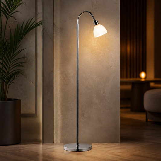 Commercial Floor Lamp 1535mm Chrome Stylish Lighting Solution