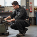 Premium Heavy Duty Black Work Trousers for Tradesmen - Tall Leg Sizes 28-52 - High-Quality Professional Grade for Industrial and Commercial Applica...