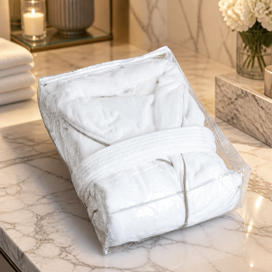 Commercial Bathrobe Storage Bag with Zipped Closure 380x300mm