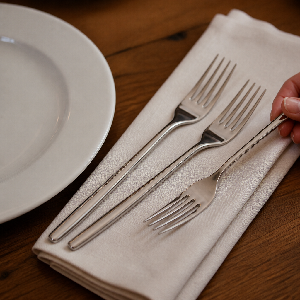 Commercial Slim Cake Forks 480 Pack recyclable cutlery
