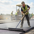 Premium Heavy Duty 16 Teeth Asphalt and Tarmac Rake with 48" Eco Handle for Effective Surface Preparation