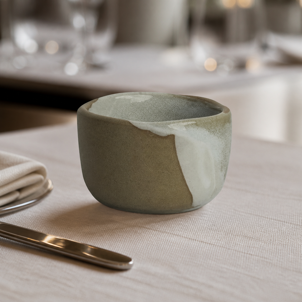 Commercial Condiment Bowls 86 x 50mm - 48 Pack Stoneware