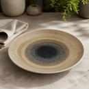 Commercial Deep Coupe Plates 281mm Natural Rustic Design 12 Pack