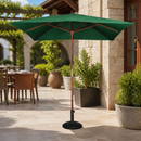 Commercial Double Pulley Parasol 2.5m Diameter Green