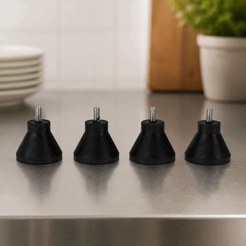 Commercial Mincer Rubber Feet Replacement Set of 4 Pieces