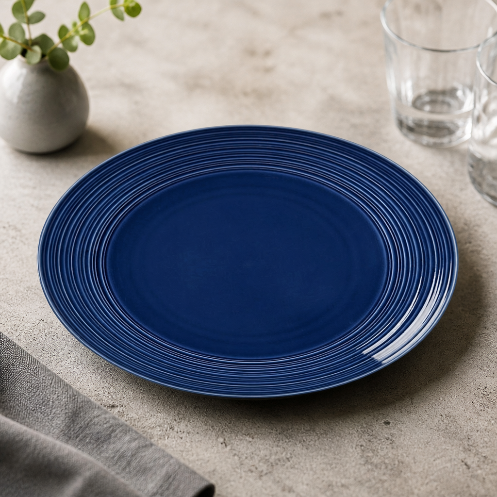 Commercial Coupe Plates 255mm Midnight Blue Pack of 12