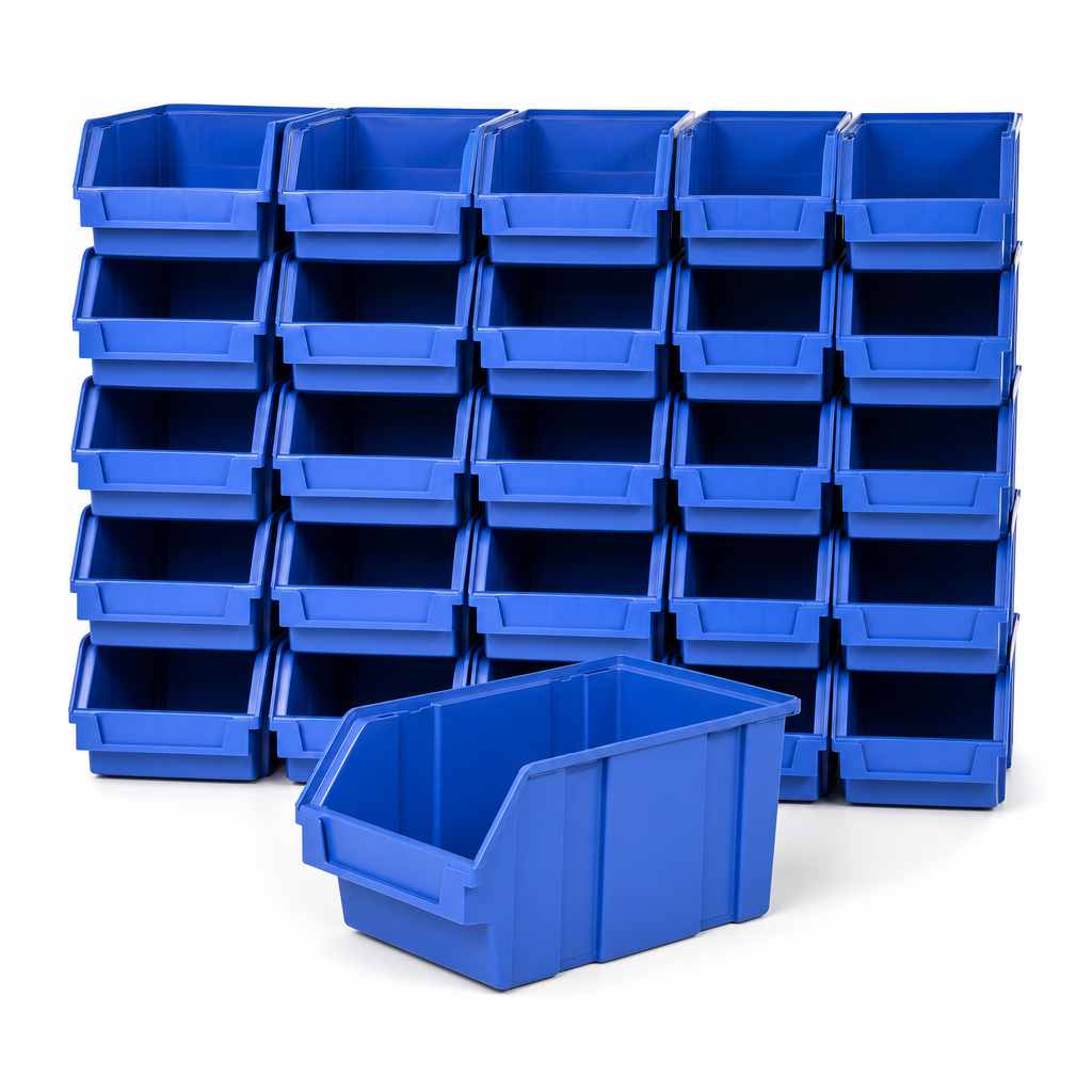 52 Litre Plastic Storage Picking Bins – Pack of 25