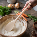 12" Wooden Cooking Spoon for Commercial Kitchen Use