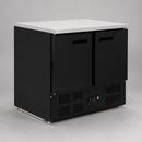 Double Door Commercial Counter Fridge 240L Capacity Black