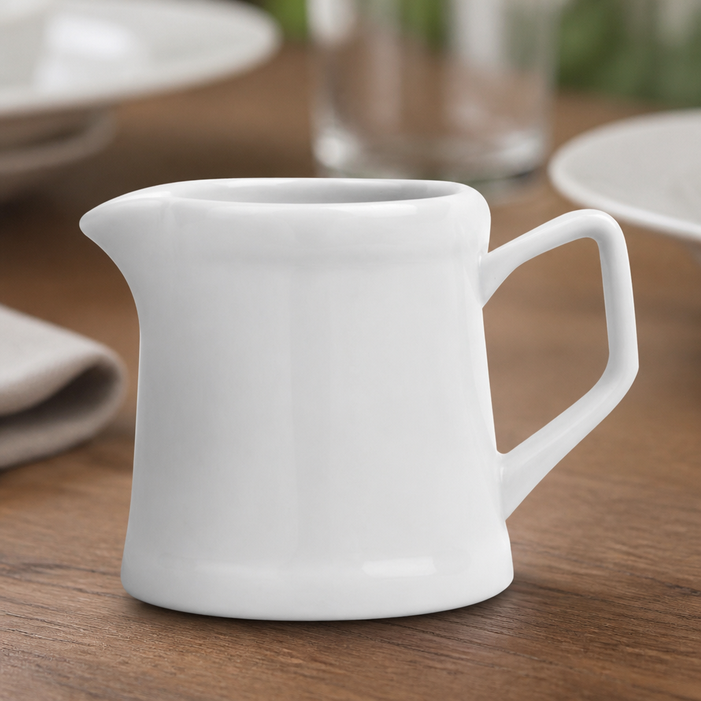 Commercial Porcelain Milk Jugs 120ml - Set of 6
