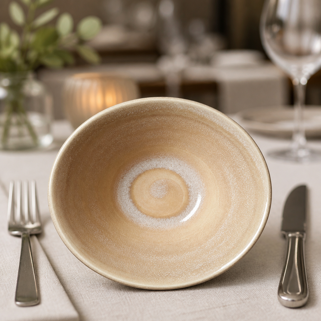 12 pack of 165mm commercial sandstone bowls