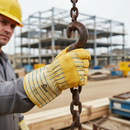 Premium Heavy Duty Hide Rigger Gloves with Safety Cuff and Elasticated Back for Enhanced Comfort and Protection