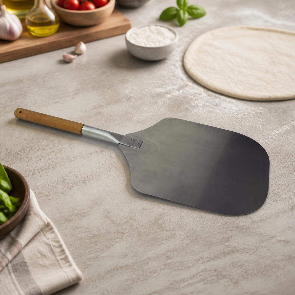 Commercial Pizza Peel with Wooden Handle 660x300mm