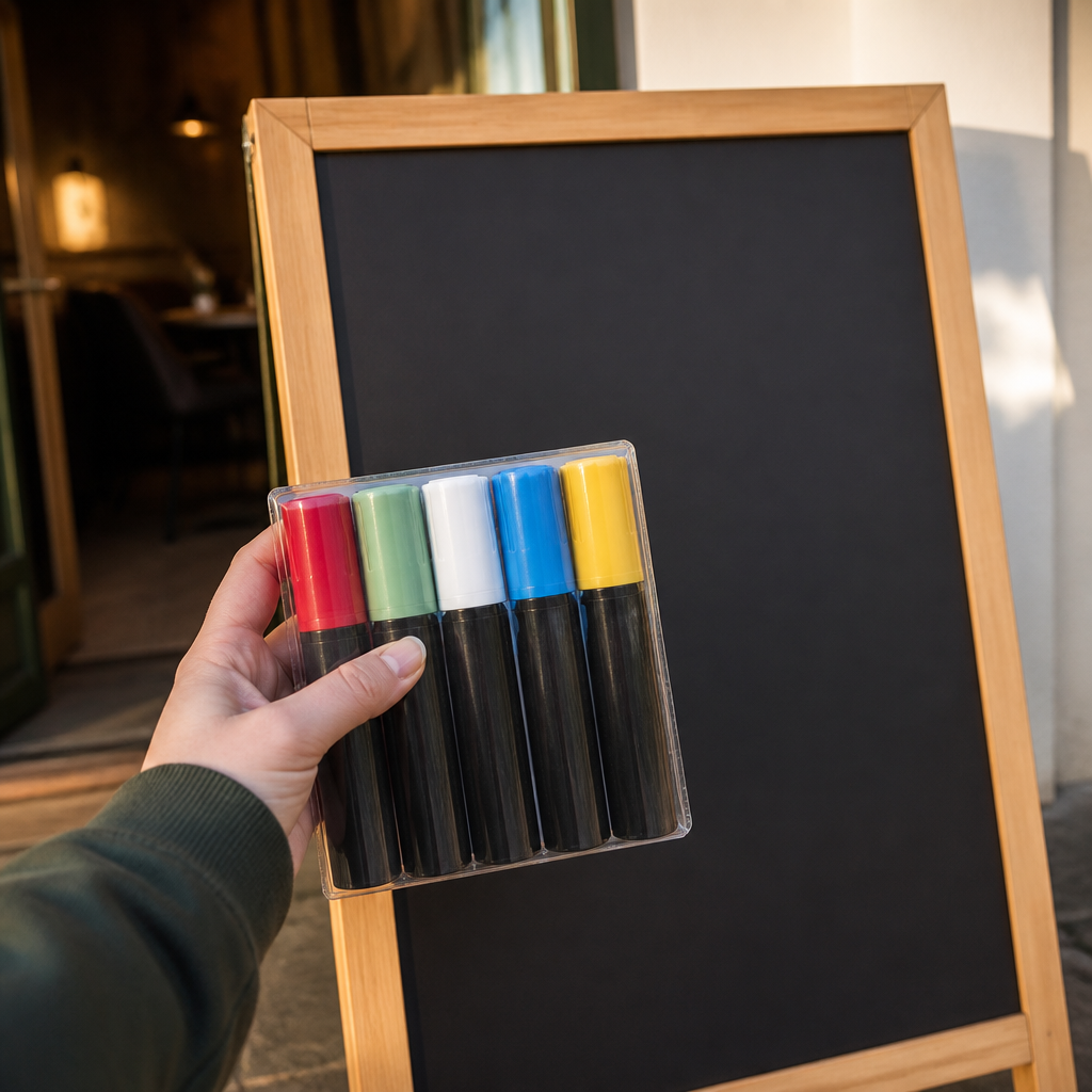 15mm Liquid Chalk Pens for Chalkboard Art - 5 Pack
