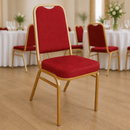 Commercial Stackable Banquet Chairs Red & Gold 4 Pack