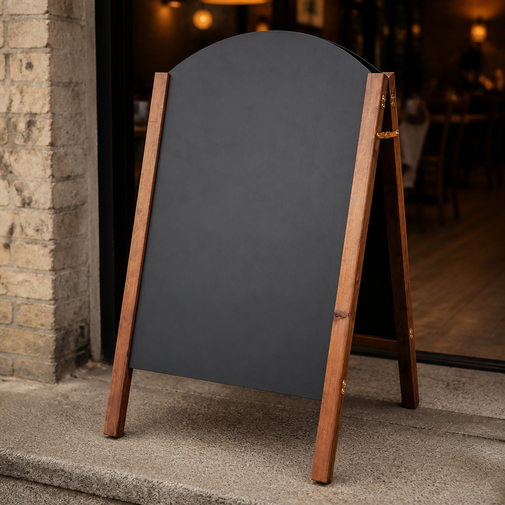 Commercial A-Board Pavement Sign 1100x665mm Chalkboard
