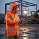 Premium High Visibility Flame Retardant Jacket - Breathable, Anti-Static with Multiple Pockets in Sizes S-5XL