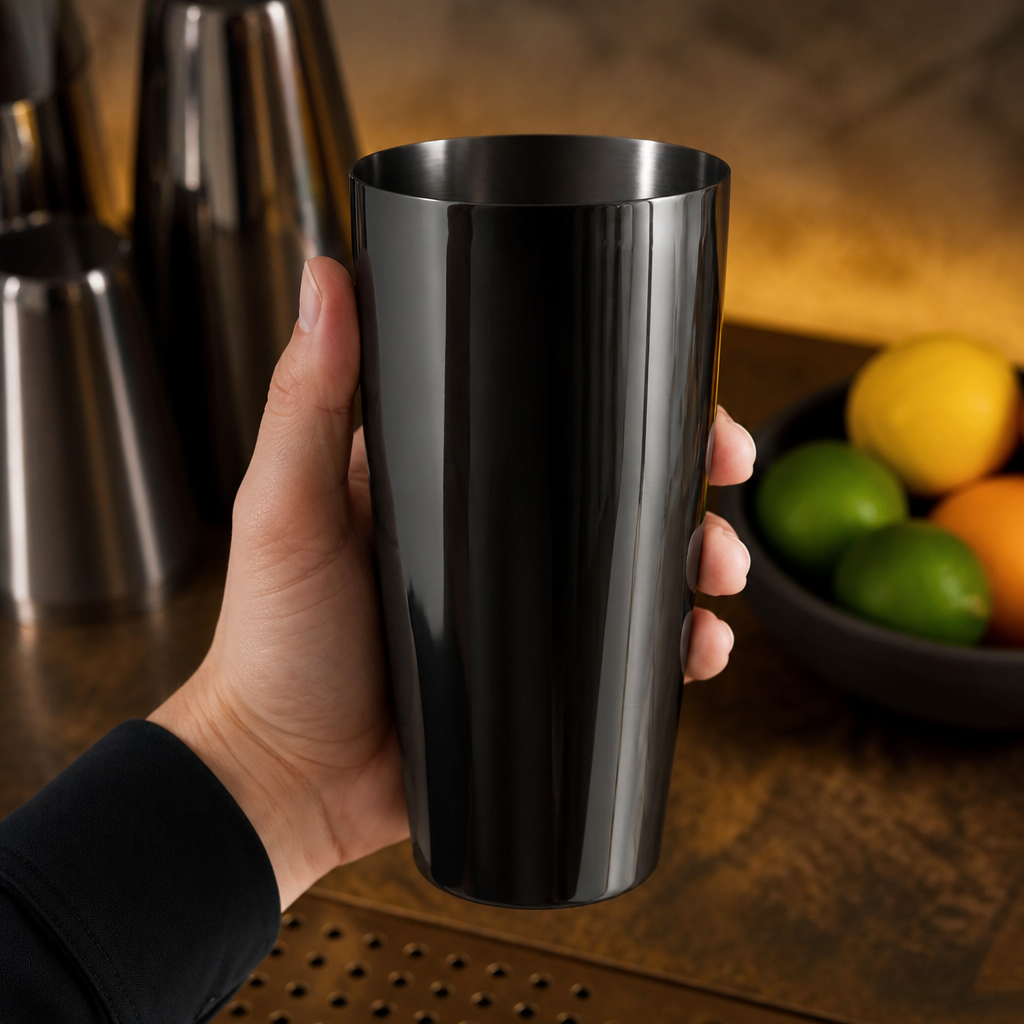 Gunmetal Boston Cocktail Shaker 28oz for commercial bars